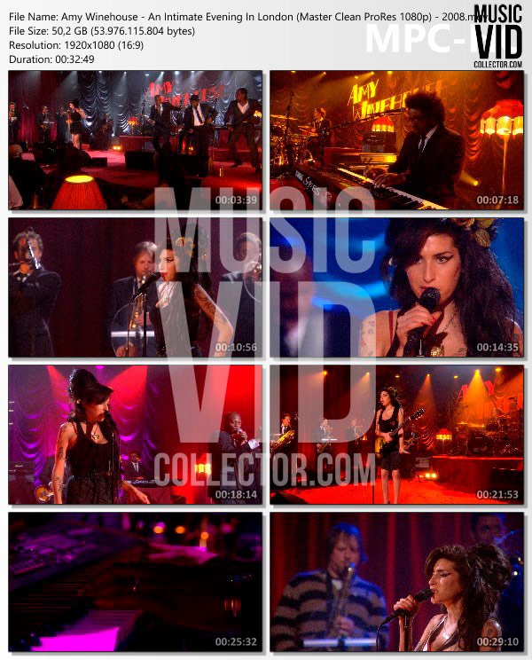 Amy Winehouse - An Intimate Evening In London (Master Clean ProRes ...