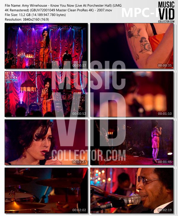 Amy Winehouse - Know You Now (Live At Porchester Hall) (UMG 4K ...